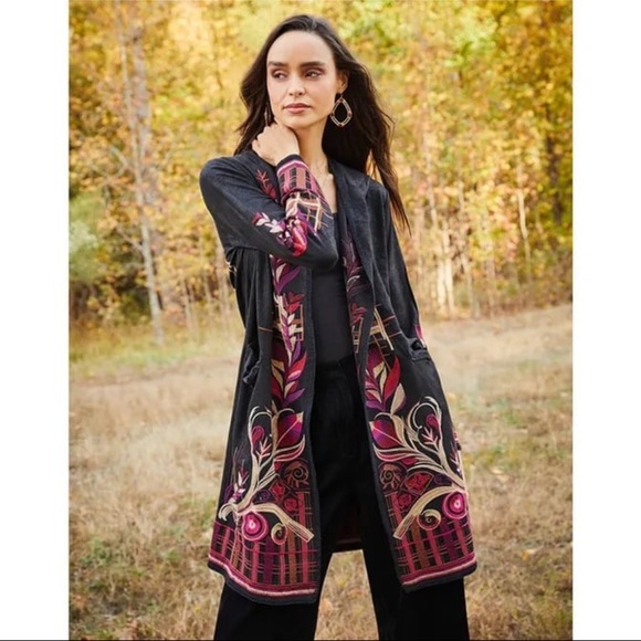 Johnny Was Jackets & Blazers - NWT Johnny Was - BIYA METALLIC DUSTER